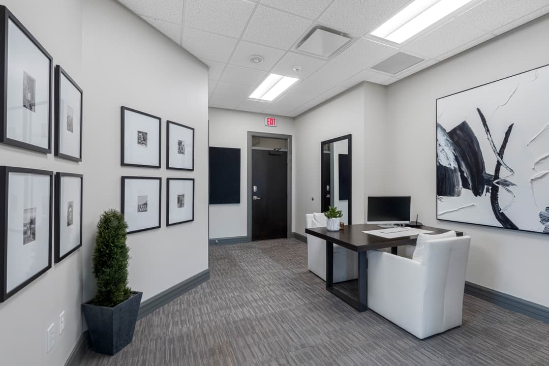 Lobby and seating area at Tampa Palms Professional Center
